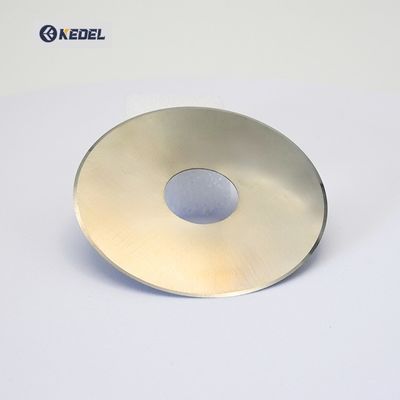 Κατασκευασμένο από τον κατασκευαστή προσαρμοσμένο βιομηχανικό λεπίδι από σκληρό καρβίδιο για μηχανή κατασκευής πούρων, στρογγυλό κόψιμο καπνού, κυκλικό μαχαίρι καπνού