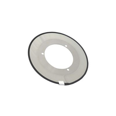 Προσαρμοσμένη κυκλική λεπίδα διαμήκους κοπής από κράμα καρβιδίου βολφραμίου για κυματοειδές χαρτί για μαχαίρια δίσκων στη βιομηχανία συσκευασίας