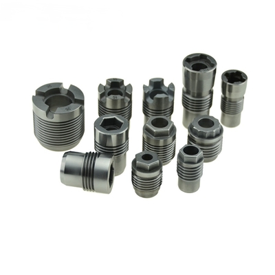 12.7mm διάμετρος πόρων YG8 Tungsten Carbide ακροφύσιο για PDC Bits με A02 πορώς και μαύρο χρώμα