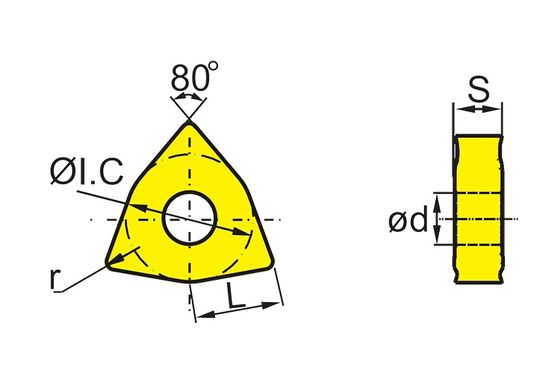 Υψηλής απόδοσης WNMG CNC Insert με επικάλυψη PVD για επεξεργασία ακριβείας στην ηλεκτρονική βιομηχανία