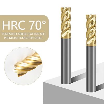 70° Σκληρότητα HRC 4-Flute Tungsten Carbide End Mill με επικάλυψη Alnovz3 Ειδικευμένο για CNC Milling Cutter από ανοξείδωτο χάλυβα