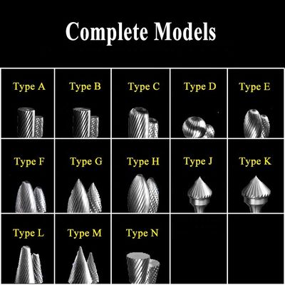 6mm δακτυλογραφούν ένα περιστροφικό αρχείο 1/8 καρβιδίου βολφραμίου Sa μακροχρόνια ενιαία διπλή περικοπή κνημών