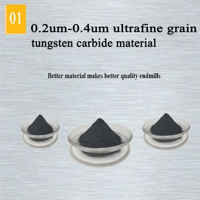 καρβίδιο Hrc55 μύλων D10 Hrc60 τελών 2.5mm εσωτερικό 6mm για το χάλυβα 12mm δευτερεύον Endmill